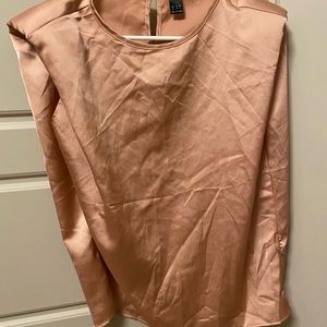 Champagne Shoulder Pad Blouse